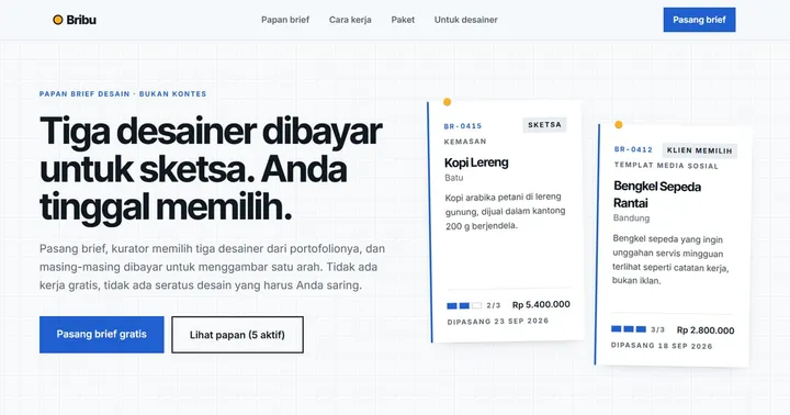 Tampilan Bribu