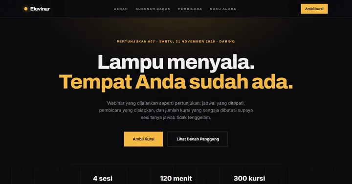 Tampilan Elevinar