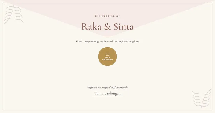 Tampilan Undangan Pernikahan Digital